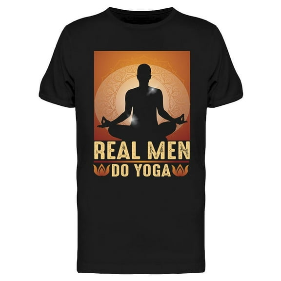 Real Men Do Yoga T-Shirt Men -Image by Shutterstock, Male 3X-Large