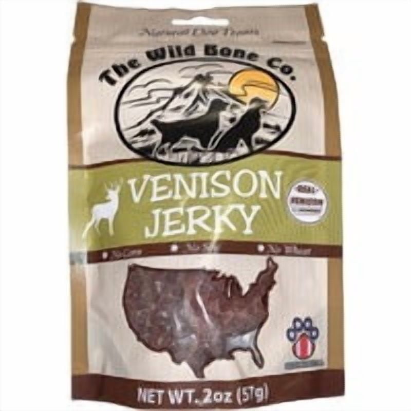 The Wild Bone Co. The Wild Bone Company Venison Jerky Dog Treat - Pack of 10 Bulk Value Case