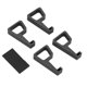 thumbnail image 5 of Game Console Holder Set of 4 Prevent Slip Cooling Feet Heightening Bracket for PS4 Pro Black, 5 of 5