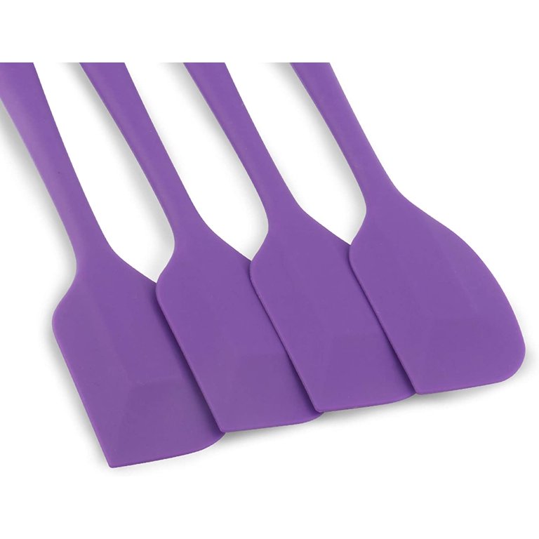 Heat Resistant 4pc Silicone Spatula Set with Stainless Steel Core