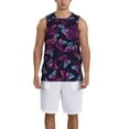 thumbnail image 6 of Rocae Purple Butterfly for Men's Basketball Jersey Lightweight and Breathable Athletic Tank Top,Quick-Drying Sports Jersey, 6 of 9
