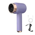 thumbnail image 1 of Secador de pelo inalámbrico con batería recargable por USB, doble modo de aire, ideal para viajes y camping, ligero y morado., 1 of 5