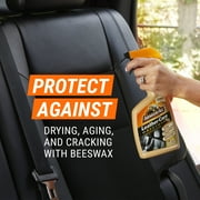 Armor All Leather Care with Beeswax Automotive Spray, Car Cleaning and Protectant, 16 fl oz