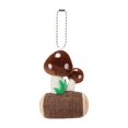thumbnail image 1 of Lindo pequeño hongo peluche llavero decoración relleno bolso colgante adorno encanto Café Zulema llaveros de peluche, 1 of 8