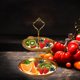 thumbnail image 5 of Jewelry display tray, 2-tier cake dessert storage, fruit display, foldable portable, metal frame, for office, high-traffic, durable, space-saving, elegant design, for bedroom, retail, 5 of 8
