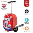 thumbnail image 3 of Kiddietotes Valise Rigide 3D pour Trottinette à Chevaucher pour Enfants - Mignonne Valise Légère pour Enfants avec Roues - Lumières DEL Amusantes, 3 of 3