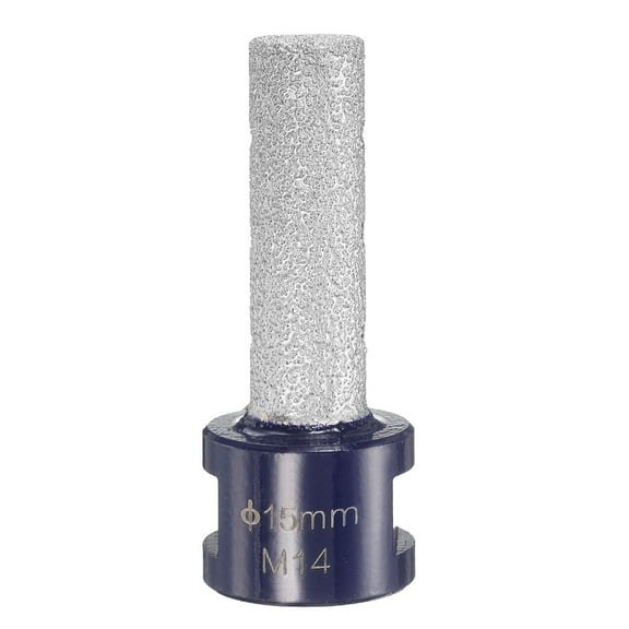 Diamond Finger Milling Bits 15mm (3/5") Dia 5/8"-11 Thread Diamond Milling Bit for Enlarging Shaping Existing Holes in Porcelain Ceramic Tile Marble, Blue