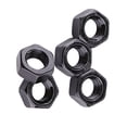 thumbnail image 3 of Tuerca hexagonal, 100 piezas Din934 M2-M5 Tuercas hexagonales hexagonales de rosca métrica de acero al carbono galvanizado negro(M3), 3 of 14