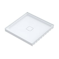 Marquette 32 x 32 Shower Pan Base with Center Drain in Glossy White