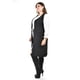 thumbnail image 2 of Chaleco Largo Roman Fashion Tipo Gamuza Negro Talla Extra, 2 of 7