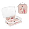 thumbnail image 3 of Clear Makeup Bags with Handle Large Opening 2 Pack Set Toiletry Bag Quart Size Bag, for Women Man Traveling Travel Essentials, Toiletries and Other. Mothers Day, 3 of 5