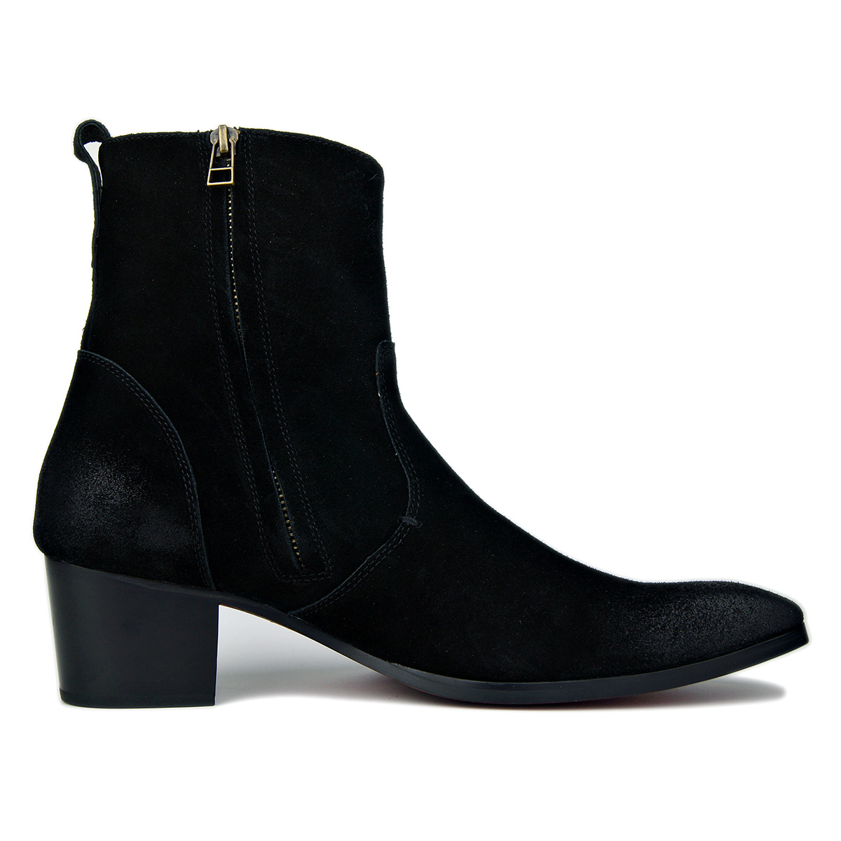 OSSTONE Dress Boots Chelsea Designer Boots for Men Zipper-up  display picture 2
