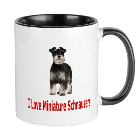 

CafePress - Miniature Schnauzers Mug - Ceramic Coffee Tea Novelty Mug Cup 11 oz
