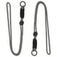 thumbnail image 1 of Uxcell 2 Pcs Collar de Cuerda Paracord, Collar Paracord con Anillo Dividido y Clip, Collar a Juego para Actividades al Aire Libre, Colgante de Bolsa, Llaves, Negro y Blanco, 1 of 6
