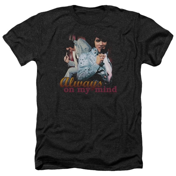 Elvis Presley - Always On My Mind - Heather Short Sleeve Shirt - Small