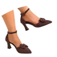 thumbnail image 3 of Jane Wardrobe Women’S Patent PU Mary Jane Pumps, Square Toe Ankle Strap Block Heel Dress Shoes, Comfortable Low Chunky Heel Casual Party Heels, 1 Pair, Sizes 35 Through 42, 3 of 7