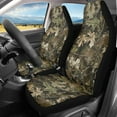 thumbnail image 2 of ZIATUBLE Camo Hunting Car Seat Dust Cover Soft Front Auto Seat Cover 2 Piece Washable High Bucket Seat Covers Interior Vehicle Seat Protectors Car Accessories Universal for Cars SUV Trucks, 2 of 7