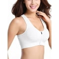 thumbnail image 1 of Amazingfashion Women's Active Bras - Front Zipper Sports Breathable Sports Top High Support Fitness Gym Yoga Active Underwear, 1 of 6