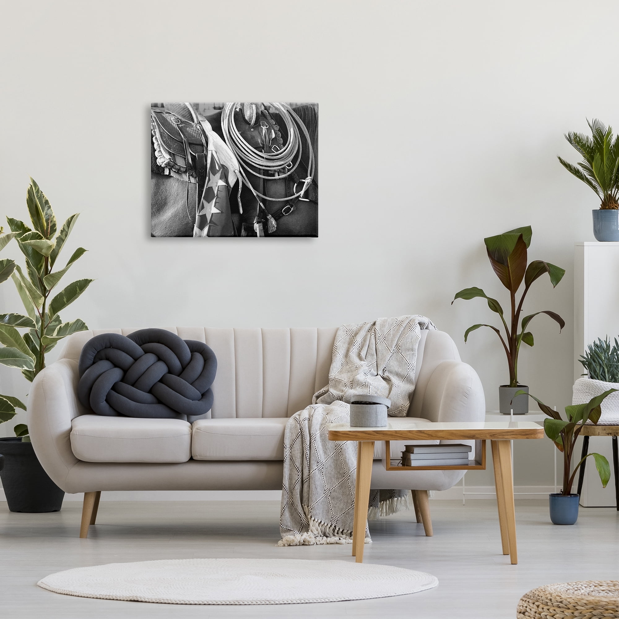 Stupell Industries Equestrian Saddle Photography Animals & Insects Photography Gallery Wrapped Canvas Art Print Wall Art, 30 x 24