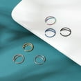 thumbnail image 3 of QQTDFG 24 Pcs Stainless Steel Nose Septum Ring 20G Septum Clicker Hoop Nostril Piercing-Style 3, 3 of 6