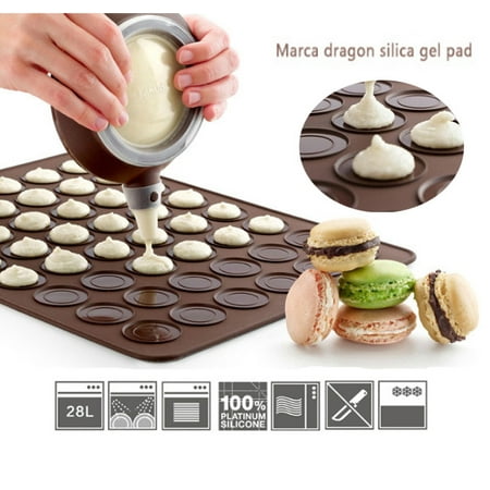 Silicone Macaron macaroon Baking Sheet Mat Muffin DIY Chocolate Cookie Mould Mode - 30