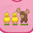 thumbnail image 4 of Inktastic Duck Duck Moose? Boys or Girls Baby Bib, 4 of 4