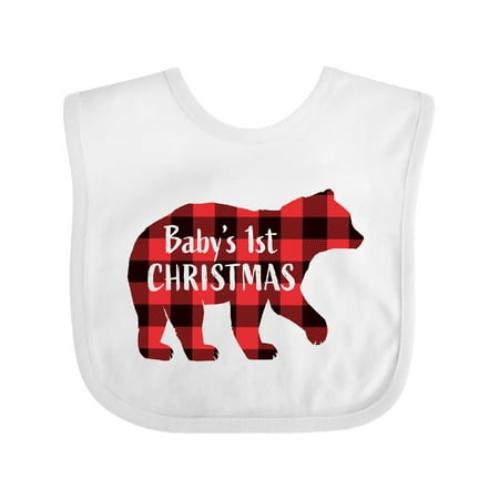 

Inktastic Baby s First Christmas Gift Baby Boy or Baby Girl Bib