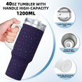 thumbnail image 3 of Logiee Mathematical Symbols Print 40OZ Ice Bully Cup with Handle and Straw, Double Wall Stainless Steel Tumbler,Travel Coffee Cup with Lid, Summer Insulation and Cooling Cup, 3 of 8