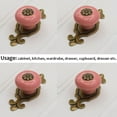 thumbnail image 6 of MOMOJIA Old Earthenware Drawer Knob Metal Mixture Hardware Antique Bronze Backplate 32mm, 6 of 8