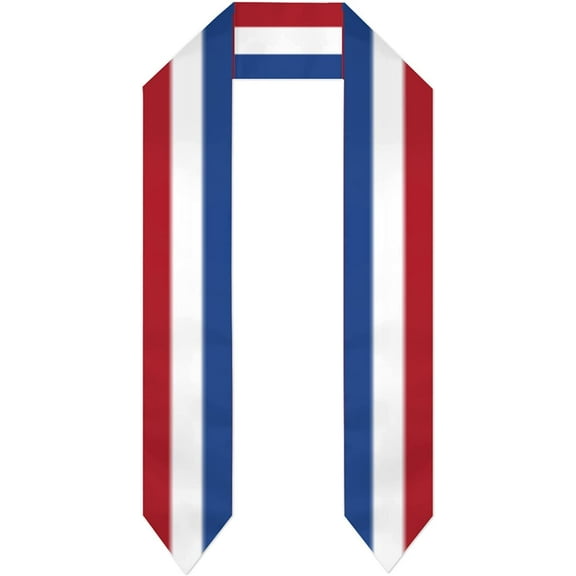 DABOYOZHZH Netherlands Flag Graduation Shawl Sash Stole Wraps Scraf For International Study Pride Women Men