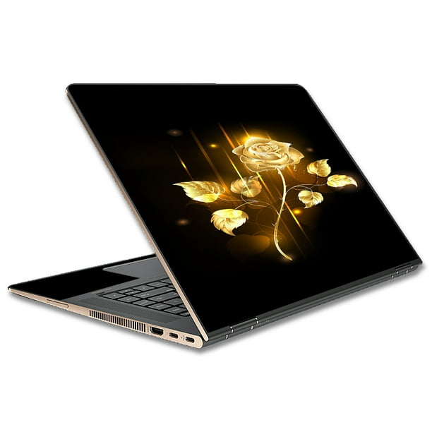 Skins Decals For Hp Spectre X360 15T Laptop Vinyl Wrap / Gold Rose Glowing