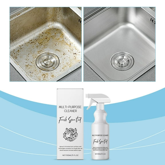 GWAAMB Multi-purpose Cleaner Household Cleaner with Mild Hands-free Whole House Cleaning Multi-scene Kitchen and Bathroom Cleaner 150ml