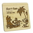 thumbnail image 2 of 50 Custom Engraved Wooden Magnets Rustic Wedding Save The Date Wooden Magnets Persoanlized Gift, 2 of 2