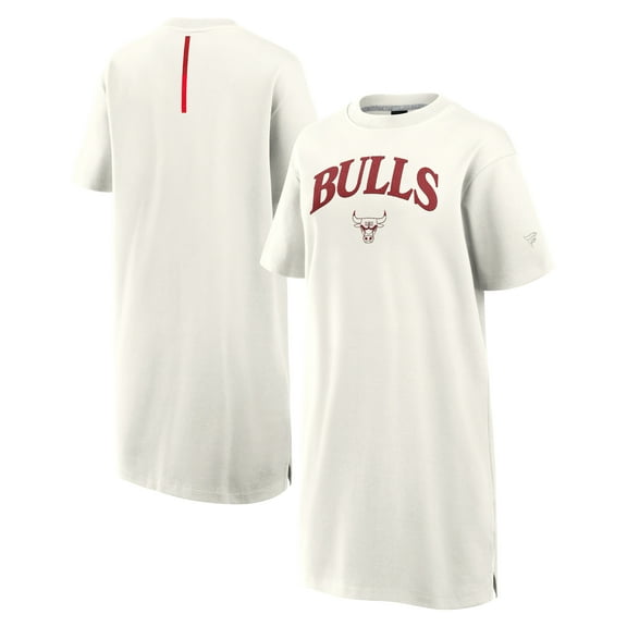 Women's Fanatics  Cream Chicago Bulls Elements Go Tri-Blend T-Shirt Dress