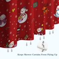 thumbnail image 6 of Red Christmas Snowman Pattern Shower Curtain 72"x72" ,Bathroom Decorative Shower Curtains Set with 12 Hooks,Modern Waterproof Washable Shower Curtain, 6 of 6