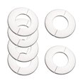 thumbnail image 1 of Unique Bargains Mur Split Bride en Acier Inoxydable Rond Plaque de Raclette pour Tuyau de 28mm de Diamètre 6Pcs, 1 of 6