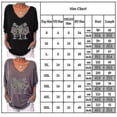 thumbnail image 3 of Women Christmas Printed Tunic Tops V Neck Shirts Blouse Plus Size Button T-shirt Tee High Quality, 3 of 3