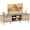 Walnut, variant on Amadwell Rattan TV Stand for 60" TVs, Adjustable Shelf, Natural Living Room Entertainment Center
