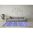 thumbnail image 3 of Ahgly Company Indoor Square Oriental Blue Modern Area Rugs, 4' Square, 3 of 4