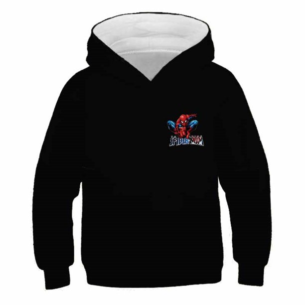 Marvel Spiderman Hoodies 2022 otoño primavera niños niñas sudaderas Spider-man estampado dibujos animados estampado Venta caliente ropa de bebé 150CM zhangmengya CONDUJO