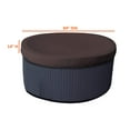 thumbnail image 3 of COVERS&ALL Round Hot Tub/Spa Cover 18 Oz Waterproof - 100% Weather Resistant Outdoor Round Spa Cover with Elastic for Snug Fit (84"(Dia) x 14"(H), Coffee), 3 of 6