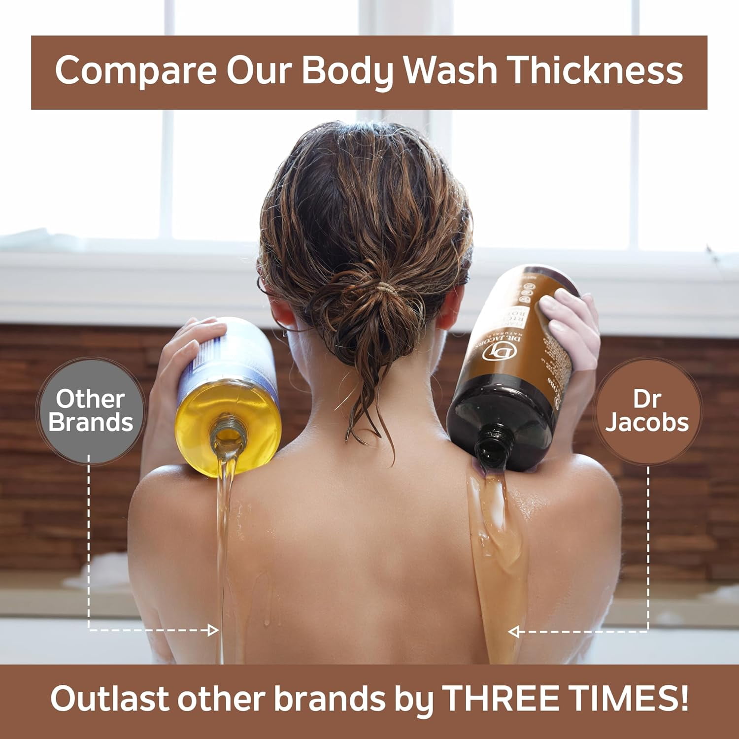 Dr Jacobs Naturals Castile Soap Body Wash Plant Based Liquid Soap, Sandalwood 32 Oz 3-Pack