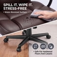 thumbnail image 5 of Vyrox High-Back Office Chair, Ergonomic PU Leather Desk Chair, Conference Chair with Adjustable Height & 360° Wheels, Black, 5 of 8