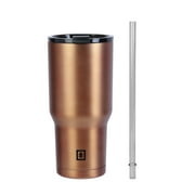 Swiss Tech Becher Bronze 30oz Water Bottle, Triple-Wall Copper Lined, Leak Proof
