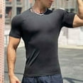 thumbnail image 6 of Men's Sports Shirt Short Sleeve Fitness Gym T-Shirt Running Tops Cool Dry Sports Shirt, 6 of 7