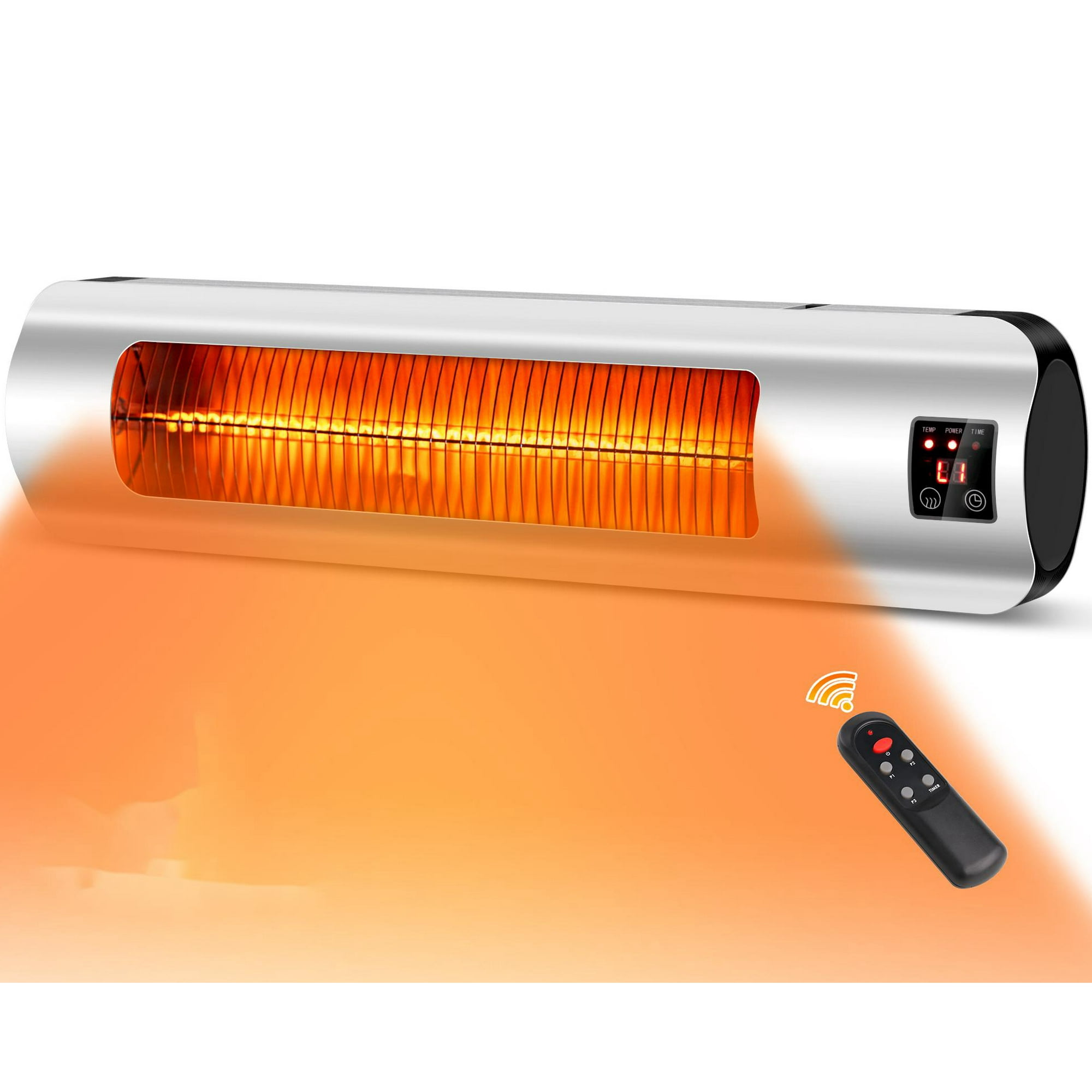 Flamemore Electric Patio Heater Outdoor 1500W Waterproof Infrared Heater  Wall Mounted Remote Control - Walmart.com