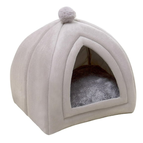 Cute Cat house Cushion Warm for Winter Puppy Kitten Indoor Cats Dog S