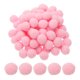 thumbnail image 1 of Pompones de 1 pulgada para manualidades, 500 piezas de pompones para manualidades, bolas esponjosas a granel para sombreros, arte navideño DIY, rosa, 1 of 7