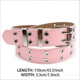 thumbnail image 3 of OQRKI Punk Style Belt for Women,Y2K Niche Pink Tone Western Outfit,43in, 3 of 7