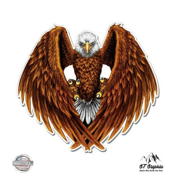 American Eagle - 3" Vinyl Sticker - For Car Laptop I-Pad Phone Helmet Hard Hat - Waterproof Decal